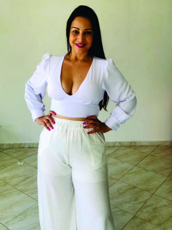 Cropped Manga Longa - Branco