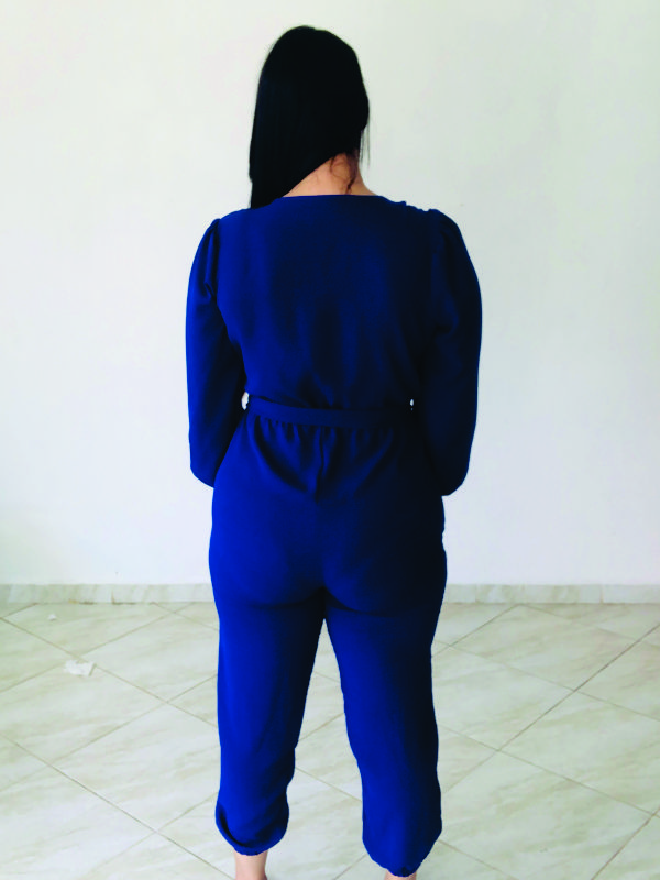 Macacão Manga Longa - Azul - Imagem 2