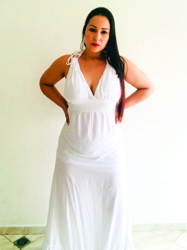 Vestido Longo de Alça Branco