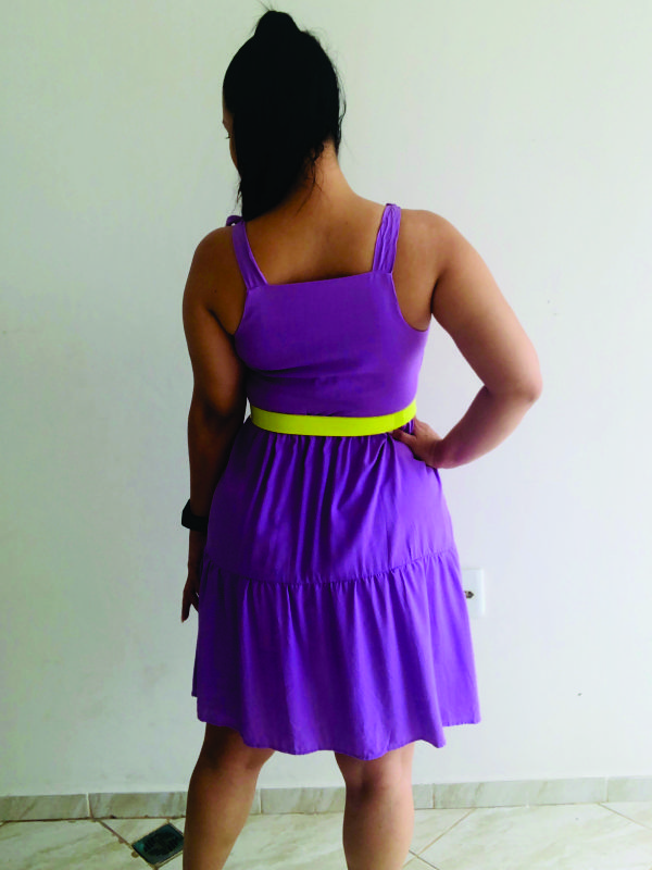 Vestido Curto Alça de amarrar - Imagem 3
